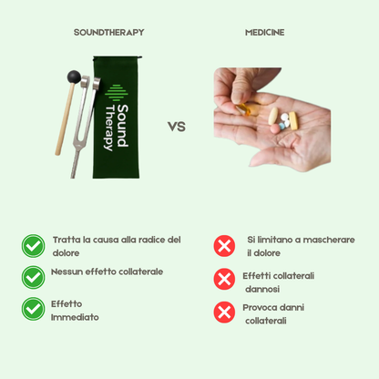 Strumento 128 Hz - Per sollievo da dolori e tensioni in pochi minuti